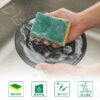 菜瓜布 廚房百潔布 海綿擦 刷碗布 洗碗 洗鍋 雙面魔力擦 洗碗刷 清潔海綿 洗碗海綿 清潔海綿 百潔布【小嗶購物】：圖片 6