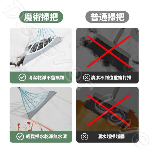 魔術掃把【魔術刮水掃把】刮水刀 掃把 刮水器 掃地神器 刮水掃把 玻璃刮 磁磚清潔掃把 多功能掃把 水刀：圖片 9