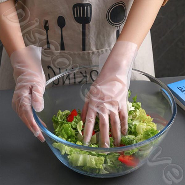 一次性手套【可觸控手機】100入/盒 TPE手套 食品級 防疫手套 食物手套 食品手套：圖片 2