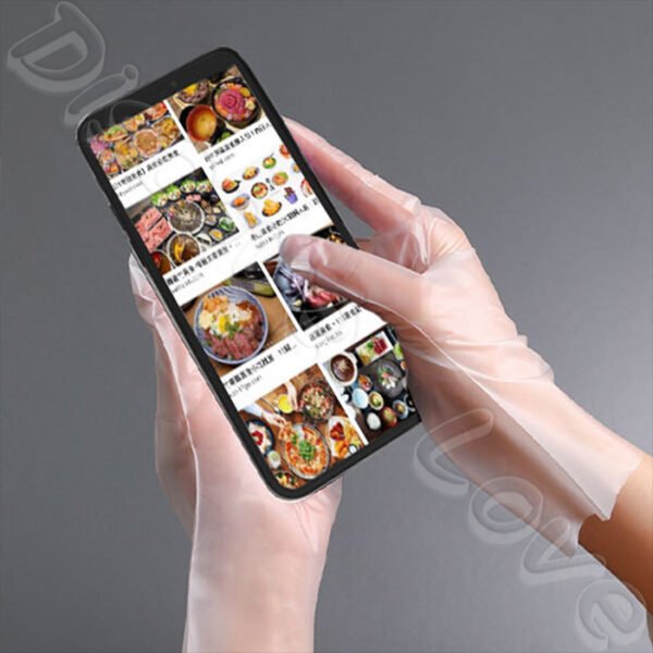 一次性手套【可觸控手機】100入/盒 TPE手套 食品級 防疫手套 食物手套 食品手套：圖片 6