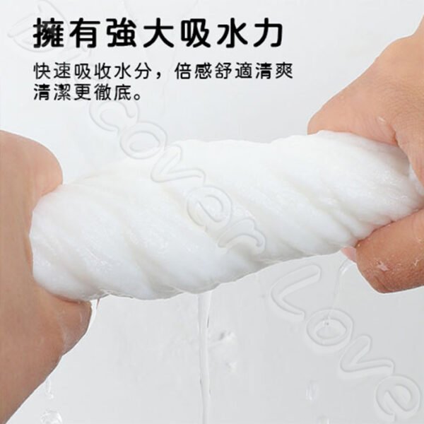 【加厚加大】乾濕兩用棉柔洗臉巾：圖片 4