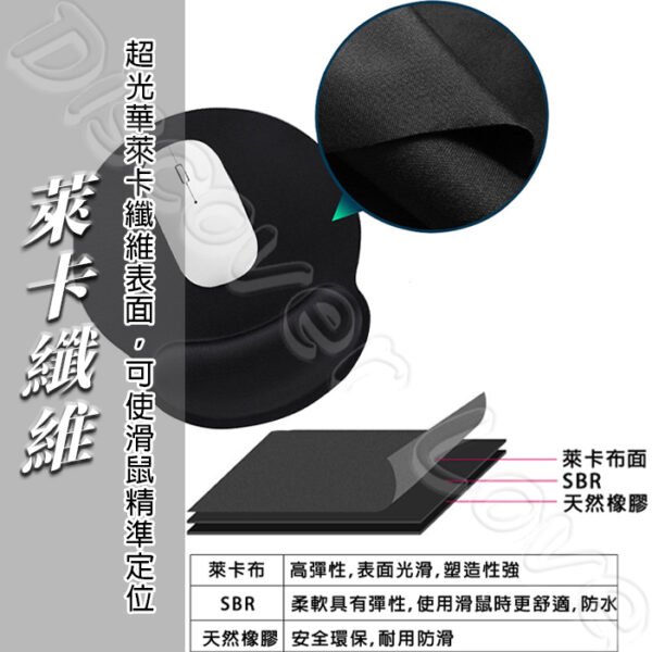 【慢回彈記憶海綿】 穩固支撐 緩解疲勞 滑鼠墊 滑鼠墊護晚 滑鼠墊加大 滑鼠墊大 鍵盤墊 鍵盤手托 鍵盤手托墊 鍵盤墊子：圖片 5