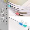 【文書整理】長尾夾 彩色長尾夾 黑色長尾夾 文件夾 辦公用品文件夾 資料夾 燕尾夾 票據夾 書夾 夾子 辦公用品 文具夾：圖片 6
