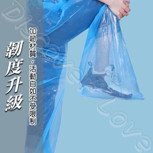 一次性雨褲【下雨天用一次性褲子】防水一次性褲 臨時雨褲 便攜雨天褲 單次使用防水褲 一次性防雨褲 丟棄式雨天褲一次性防潮：圖片 2