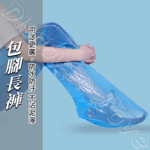 一次性雨褲【下雨天用一次性褲子】防水一次性褲 臨時雨褲 便攜雨天褲 單次使用防水褲 一次性防雨褲 丟棄式雨天褲一次性防潮：圖片 4