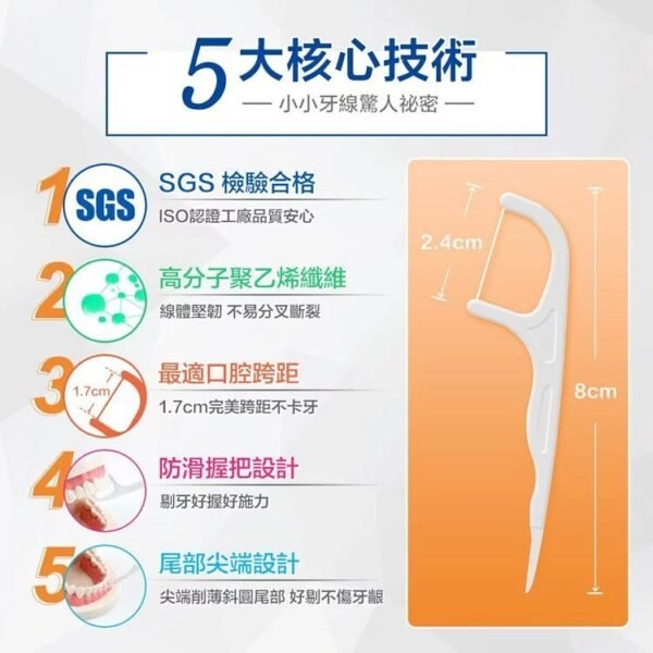 奈森克林 細滑牙線棒 家庭超值包裝 1000支 家庭號牙線棒 好市多牙線棒 牙線 costco 超值組  贈隨身盒*2：圖片 3