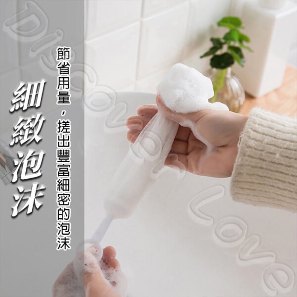 【日系掛環款】極細網眼打出綿密泡泡｜洗顏必備｜洗臉洗澡打泡網｜日式起泡網：圖片 2