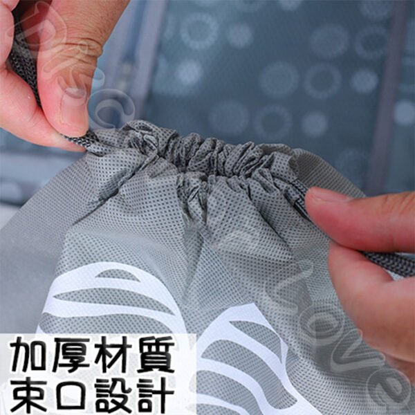 【加厚防潮防塵】旅行鞋子收納袋｜束口設計｜鞋袋收納袋｜輕便實用旅行袋：圖片 6