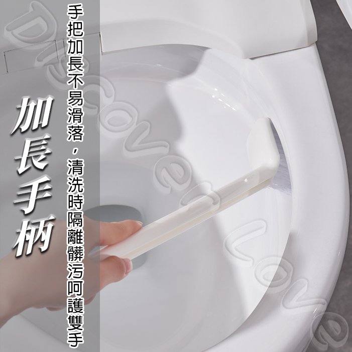 【日本KM】馬桶刷|底座馬桶刷|衛浴清潔刷|卡扣設計×可立式底座×可拆卸|KM6240:圖片 5