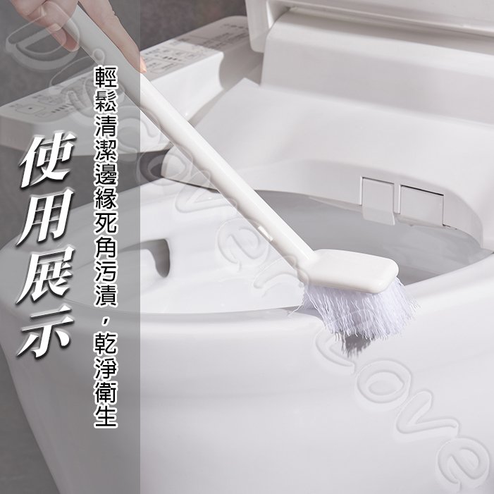 【日本KM】馬桶刷|底座馬桶刷|衛浴清潔刷|卡扣設計×可立式底座×可拆卸|KM6240:圖片 3